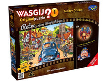 Load image into Gallery viewer, Wasgij | 1 Retro Original "Sunday Drivers" - 500 XL Piece Jigsaw Puzzle