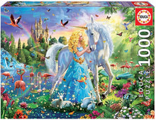 Load image into Gallery viewer, Educa | Princess And Unicorn - 1000 Piece Jigsaw Puzzle
