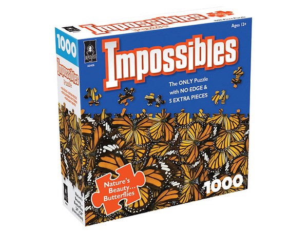 BePuzzled | Impossibles Butterflies - 1000 Piece Jigsaw Puzzle