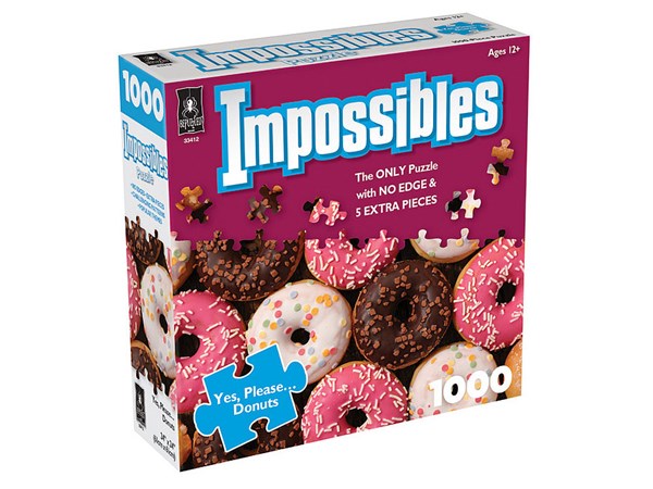 BePuzzled | Impossibles Donuts - 1000 Piece Jigsaw Puzzle