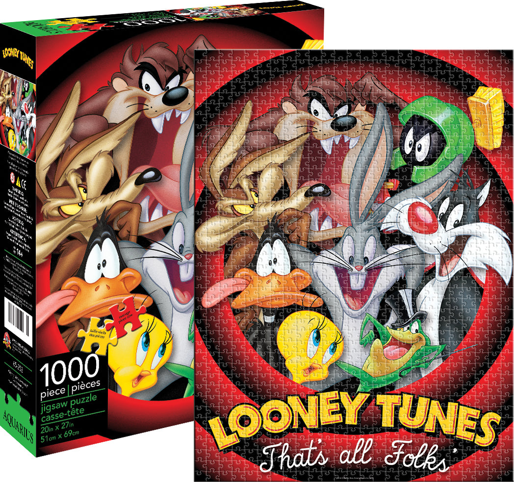 AQUARIUS | Looney Tunes That's All Folks - 1000 Piece Jigsaw Puzzle