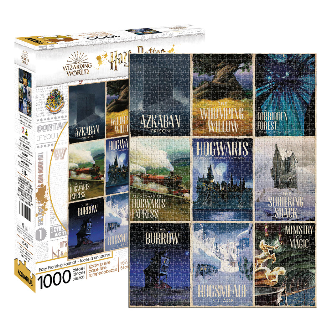 AQUARIUS | Harry Potter Travel Posters - 1000 Piece Jigsaw Puzzle